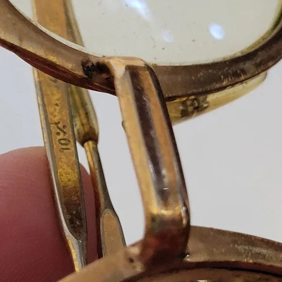 Vintage Riviera Exclusive Gold Frame Glasses MCM 60s Retro Metal 48/20